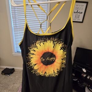 Sunflower Burst Women's Swim Tank Top